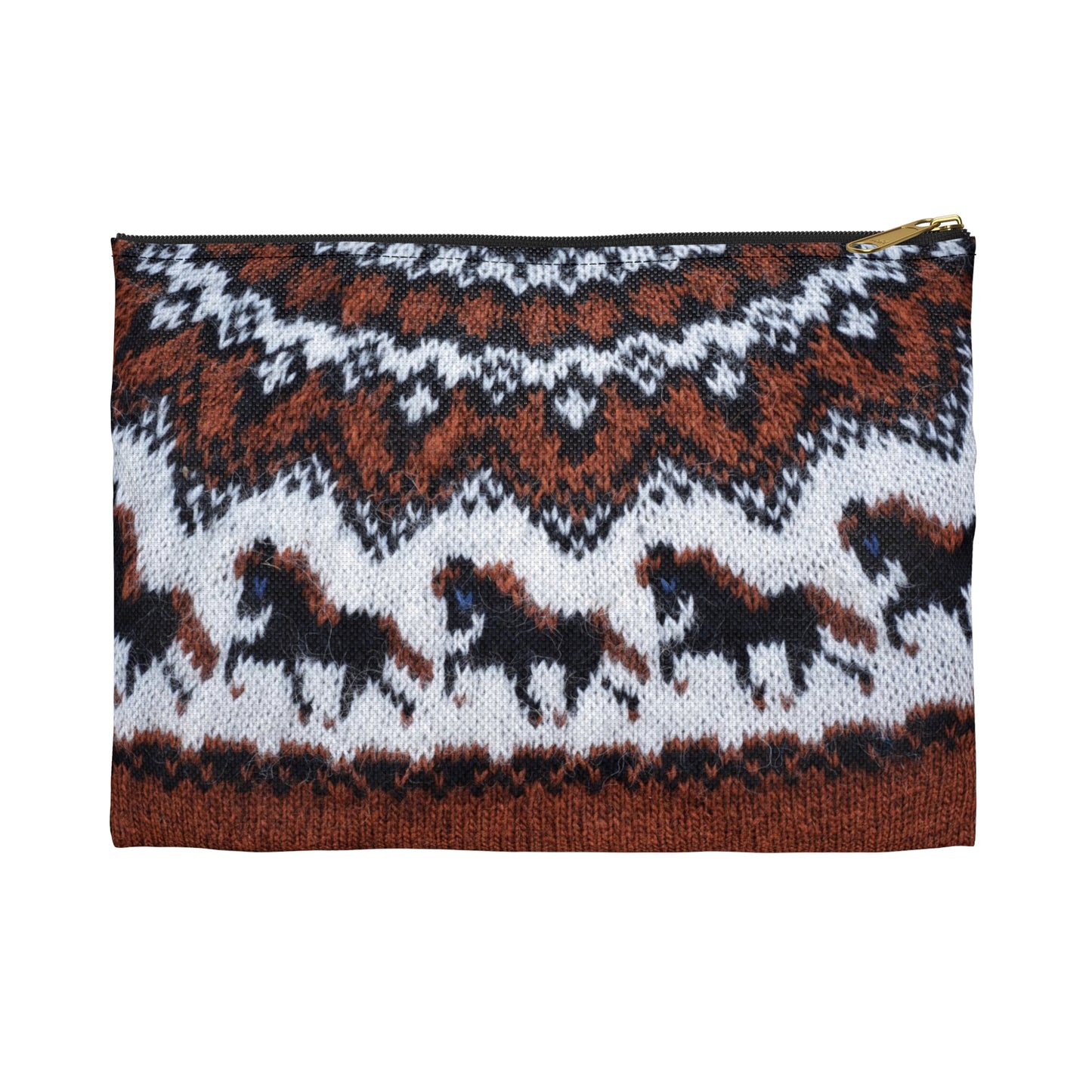 Print of Knitted Sweater - Accessory Pouch - 'Tölt' Pattern Design