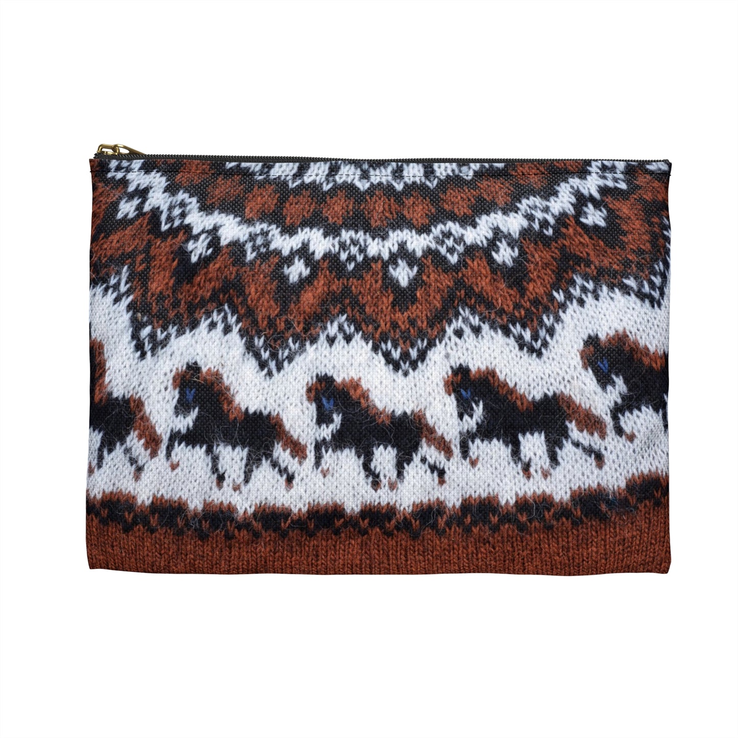 Print of Knitted Sweater - Accessory Pouch - 'Tölt' Pattern Design