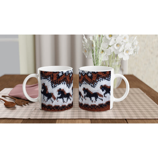 Mug with Icelandic knit pattern - Tölt