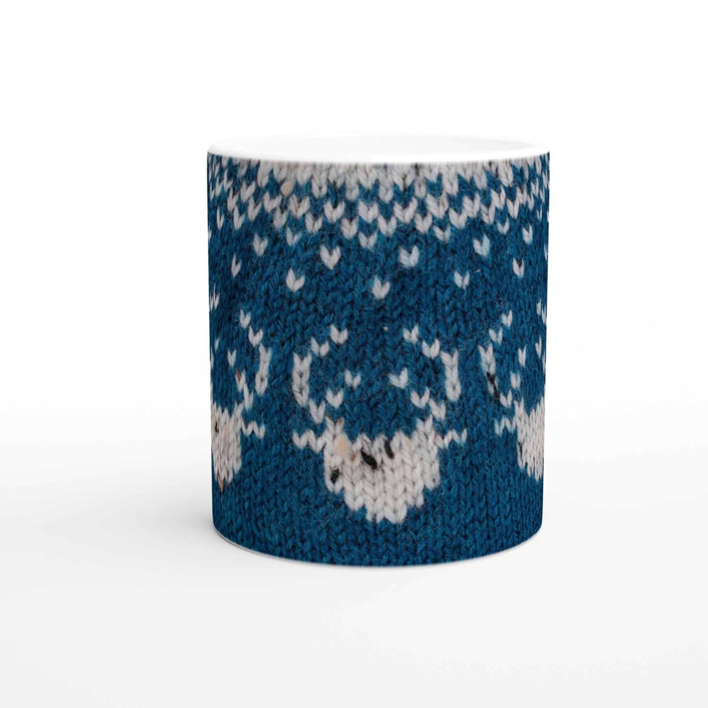 Mug with Icelandic knit pattern - Reindeer