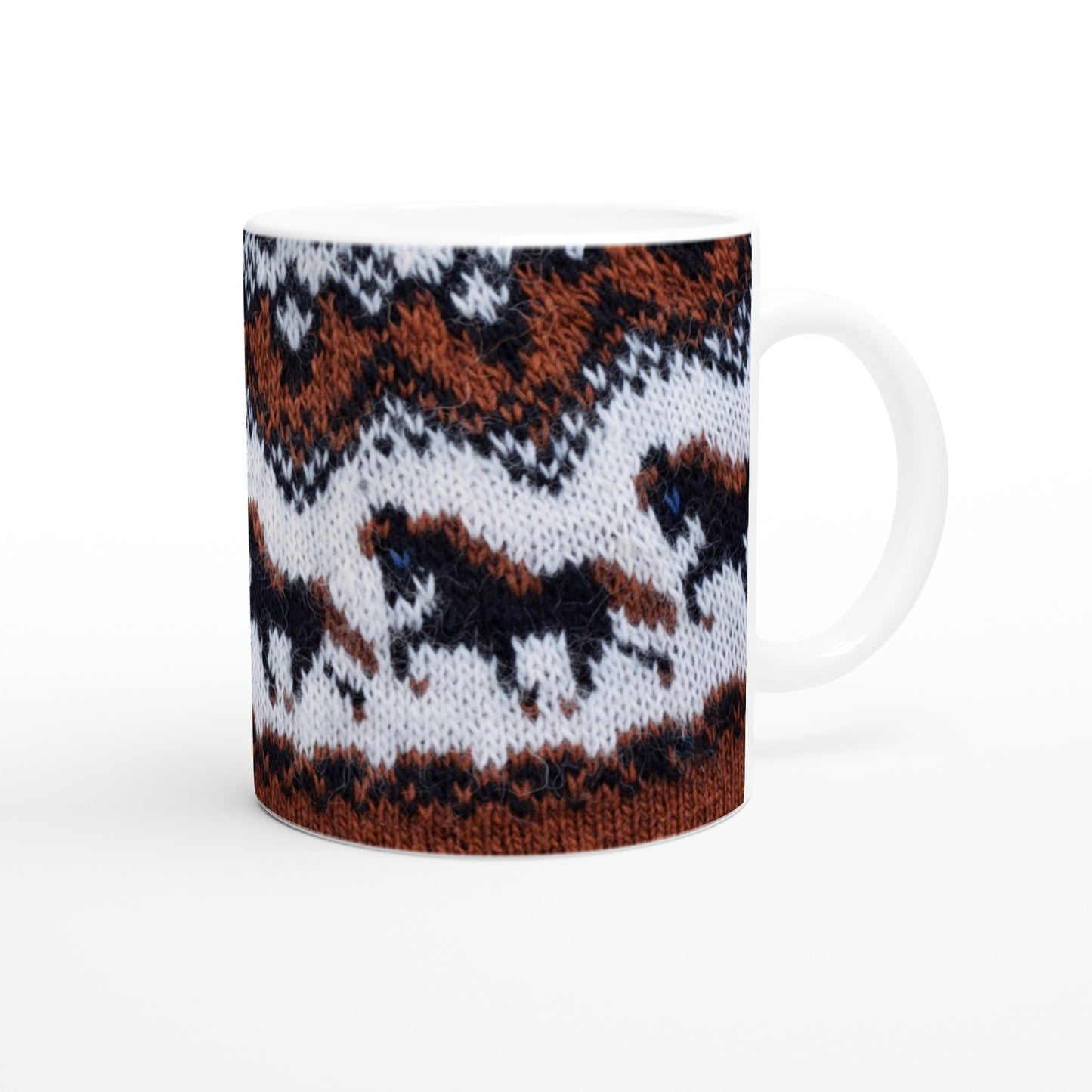 Mug with Icelandic knit pattern - Tölt