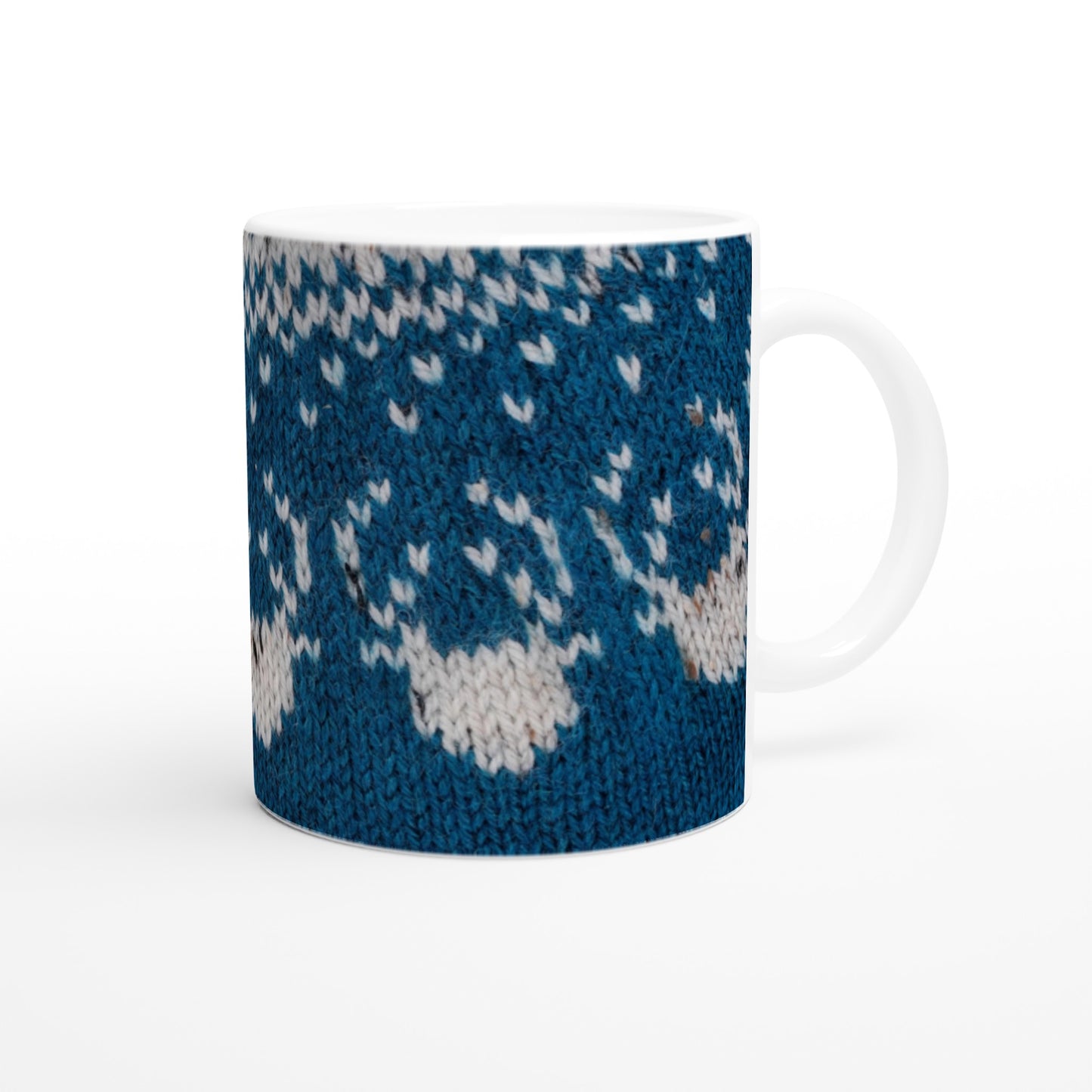 Mug with Icelandic knit pattern - Reindeer